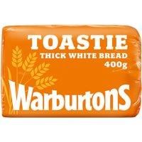 Warburtons Toastie Thick Sliced Soft White Bread 400g