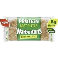 Warburtons 4 Protein Soft Pittas