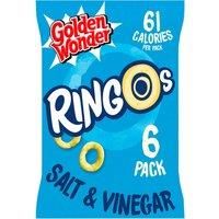 Golden Wonder Ringos Salt & Vinegar 6 x 12.5g