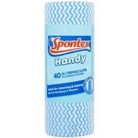 Spontex All Purpose Absorbent Cloths on a Roll of 40 Ideal for Cleaning & Wiping
