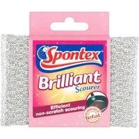 Spontex Brilliant Scourer Non Scratch Scouring Cleaning Pad new