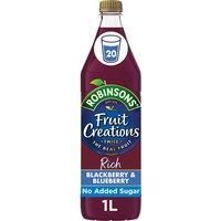 Robinsons Fruit Creations BlackBerry and Blueberry, 1 Litre