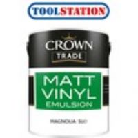 Crown Trade Vinyl Matt Emulsion Paint 5L Magnolia