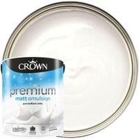 Crown Breatheasy Pure Brilliant White - Matt Emulsion Paint - 5L