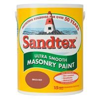 Sandtex Brick red Masonry paint 5L