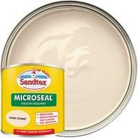 Sandtex Ultra smooth Ivory stone Masonry paint 0.15L Tester pot