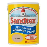 Sandtex Retail Fine Textured Masonry Mid Stone 5 L