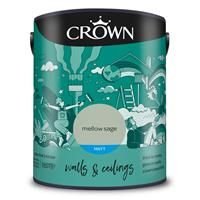 Crown Matt Emulsion Paint - Mellow Sage - 5L