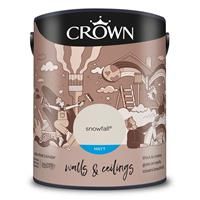 Crown Walls & Ceilings Matt Emulsion Paint Snowfall - 5L