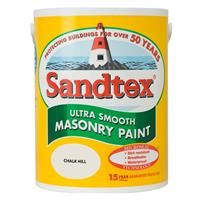 Sandtex Ultra smooth Chalk hill brown Masonry paint 5L