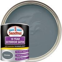 Sandtex Seclusion grey Satin Metal & wood paint 0.75L