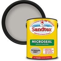 Sandtex Ultra smooth Plymouth grey Masonry paint 5L