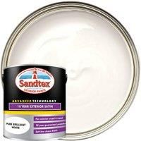 Sandtex 10 year White Satin Metal & wood paint 2.5