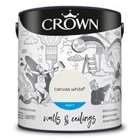 Crown Retail Core Emulsion Matt Canvas White 2.5 L