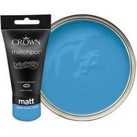 Crown Matt Breatheasy Feature Wall Tester Pot - Peek-A-Boo Blue