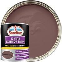 Sandtex 10 year Autumn chestnut Satin Metal & wood paint 0.75L