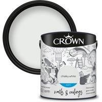 2.5L CROWN Standard Breatheasy Matt Emulsion Paint - Chalky White
