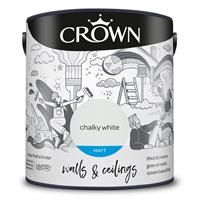 2.5L CROWN Standard Breatheasy Matt Emulsion Paint - Chalky White