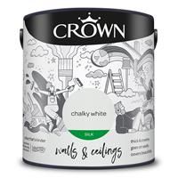Crown Standard Silk Emulsion - Chalky White - 2.5L