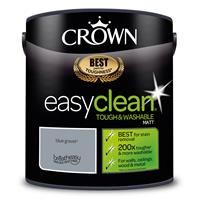 2.5L CROWN Easy Clean MATT Emulsion Multi Surface Paint That can be Used on Walls, Ceilings, Wood and Metal. Stain & Scrub Resistant Formula – Blue Gravel