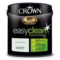 2.5L CROWN Easy Clean MATT Emulsion Multi Surface Paint That can be Used on Walls, Ceilings, Wood and Metal. Stain & Scrub Resistant Formula – Botanical Extract