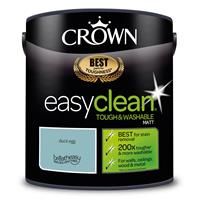 2.5L CROWN Easy Clean MATT Emulsion Multi Surface Paint That can be Used on Walls, Ceilings, Wood and Metal. Stain & Scrub Resistant Formula – Duck Egg