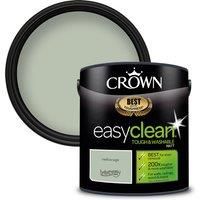 2.5L CROWN Easy Clean MATT Emulsion Multi Surface Paint That can be Used on Walls, Ceilings, Wood and Metal. Stain & Scrub Resistant Formula – Mellow Sage
