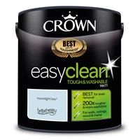 2.5L CROWN Easy Clean MATT Emulsion Multi Surface Paint That can be Used on Walls, Ceilings, Wood and Metal. Stain & Scrub Resistant Formula – Moonlight Bay