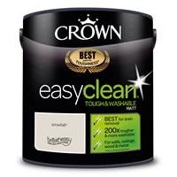 2.5L CROWN Easy Clean MATT Emulsion Multi Surface Paint That can be Used on Walls, Ceilings, Wood and Metal. Stain & Scrub Resistant Formula – Snowfall