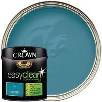 2.5L CROWN Easy Clean MATT Emulsion Multi Surface Paint That can be Used on Walls, Ceilings, Wood and Metal. Stain & Scrub Resistant Formula – Teal