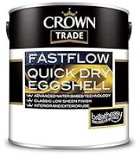 Crown Trade Fastflow Quick Dry Eggshell White-2.5 L