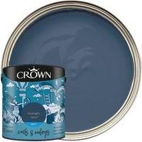 CROWN 2.5L Breatheasy MATT Emulsion Paint for Walls & Ceilings - MIDNIGHT NAVY