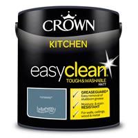 CROWN EASYCLEAN WASHABLE GREASE RESISTANT KITCHEN PAINT VARIOUS COLOURS 2.5L