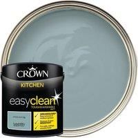 2.5L CROWN Easyclean Kitchen MATT Emulsion Multi Surface Paint With GREASEGUARD+ That can be Used on Walls, Ceilings, Wood and Metal. Stain & Scrub Resistant Formula – Simply Duck Egg