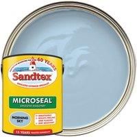 Sandtex Ultra Smooth Microseal Outdoor Masonry 5L Paint colours MORNING SKY BLUE