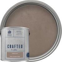 CRAFTED by Crown Suede Textured Matt Emulsion Interior Wall Paint Chocolate - 2.5L