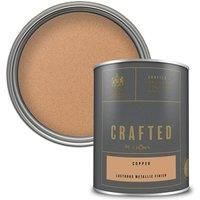 CRAFTED by Crown Lustrous Metallic Interior Wall and Wood Paint  Cooper  1.25L