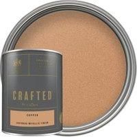 CRAFTED by Crown Lustrous Metallic Interior Wall and Wood Paint  Cooper  1.25L