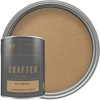 CRAFTED by Crown Lustrous Metallic Interior Wall and Wood Paint  Millionaire  1.25L