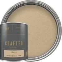 CRAFTED by Crown Lustrous Metallic Interior Wall and Wood Paint - Striking - 1.25L