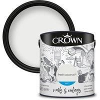 Crown Matt Emulsion Paint Fresh Coconut - 2.5 litres