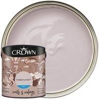 CROWN 2.5L Breatheasy MATT Emulsion Paint for Walls & Ceilings - MULBERRY MIST