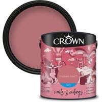 Crown Matt Emulsion Paint - Rhubarb Rose - 2.5L