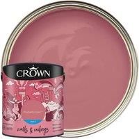 Crown Matt Emulsion Paint - Rhubarb Rose - 2.5L