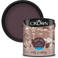 Crown Matt Emulsion Paint Ruby Chocolate - 2.5 litres