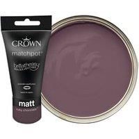 Crown Matt Breatheasy Feature Wall Tester Pot - Ruby Chocolate