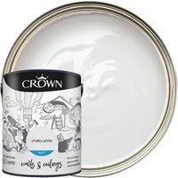Crown Matt Emulsion Paint Chalky White - 5L