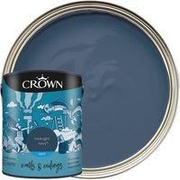 Crown Matt Emulsion Paint Midnight Navy - 5L