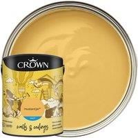 Crown Matt Emulsion Paint Mustard Jar - 5L