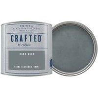 Crown Crafted Suede Textured Emulsion Paint - Dark Grey - 125ml